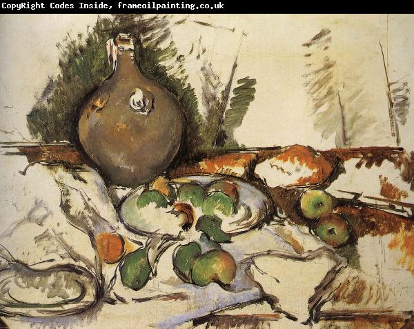 Paul Cezanne have a bottle of still life